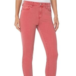 NWT Liverpool Los Angeles Piper Ankle Skinny 8/29 Style LM2577WF Rosebud